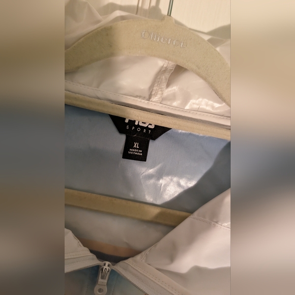 Fila Sports Windbreaker Jacket Retro 90's Y2K Style Colorful Hoodie Full Zip XL - Picture 5 of 14